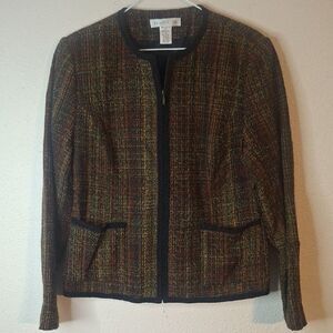 Pursuits, Ltd Brown Tailored Blazer